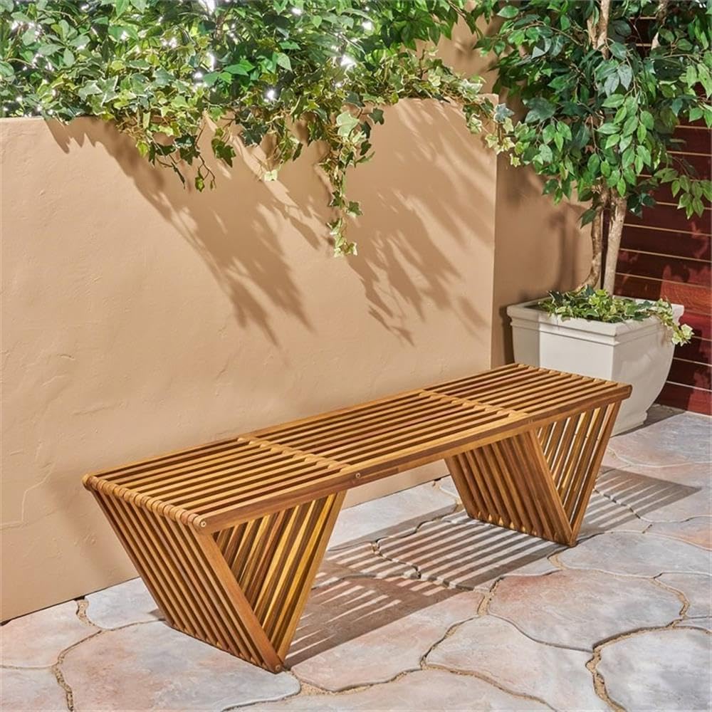 Teak afwerking buitenbank van  - Outdoor Furniture Teak Wood recensie en prijs
