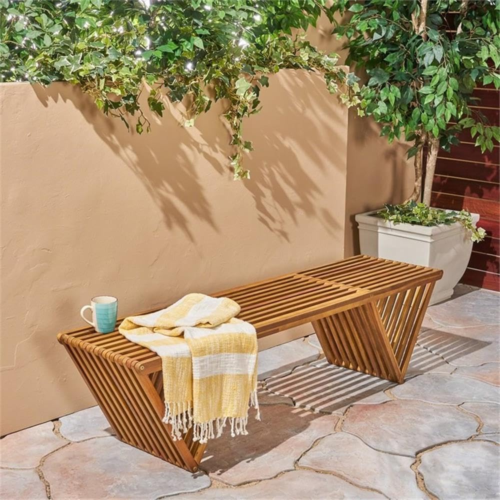 Teak afwerking buitenbank van  - Outdoor Furniture Teak Wood recensie en prijs
