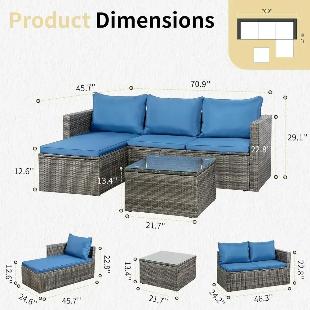 4-delige buitenmeubelset van w - Outdoor Furniture Fire Pit Set recensie en prijs
