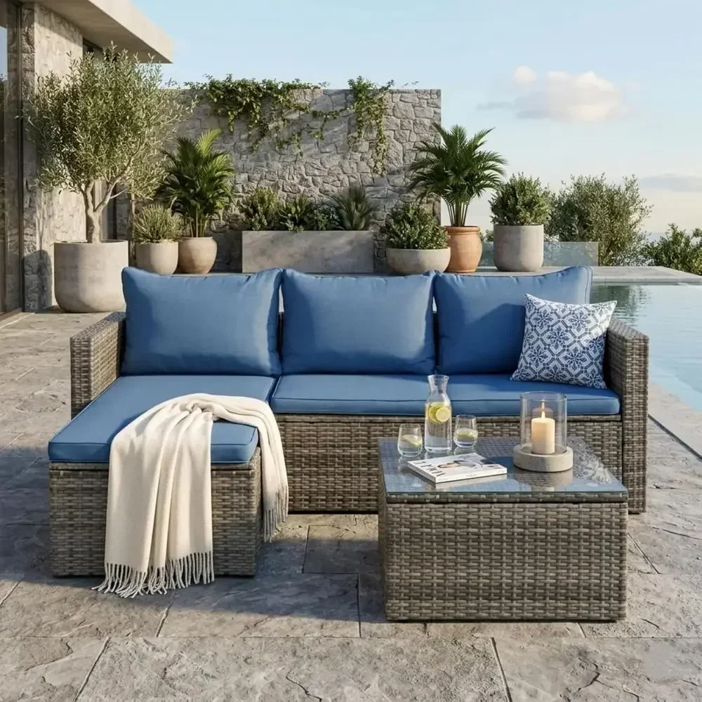 4-delige buitenmeubelset van w - Outdoor Furniture Fire Pit Set recensie en prijs