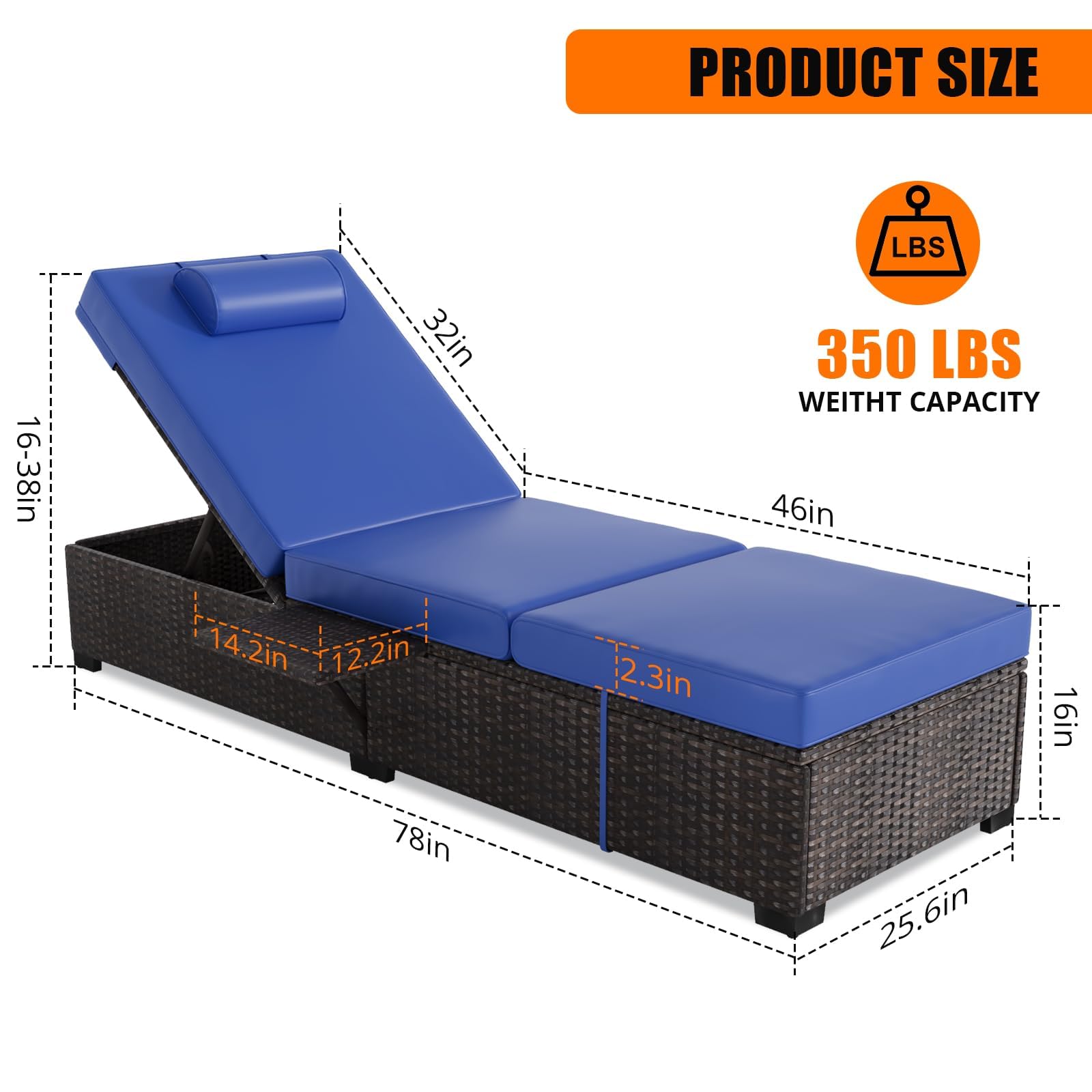 Buiten ligstoelenset van 2, 78 - Deck Chair Lounger recensie en prijs